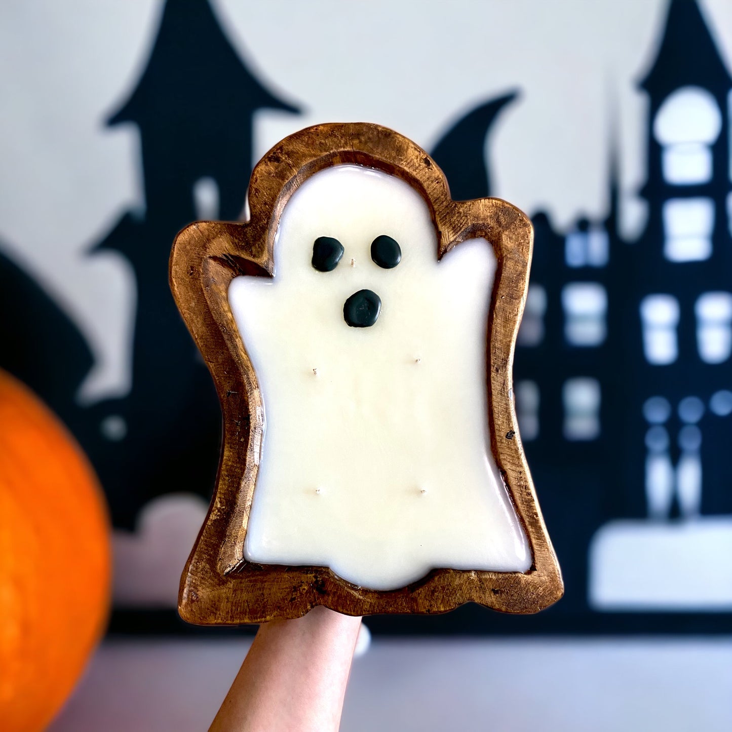 Ghost Dough Bowl Candle