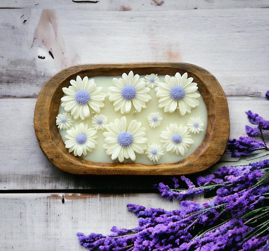 Lavender Vanilla Daisy Dough Bowl Candle